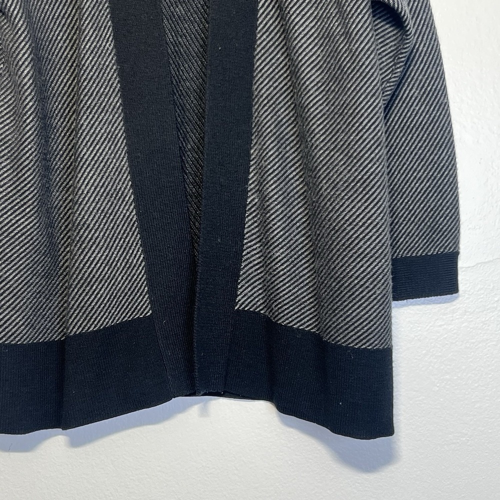 EILEEN FISHER Extra Fine Merino Wool Open Front‎ Cardigan Sweater Sz L - Picture 3 of 13